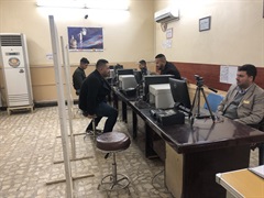Data entry station